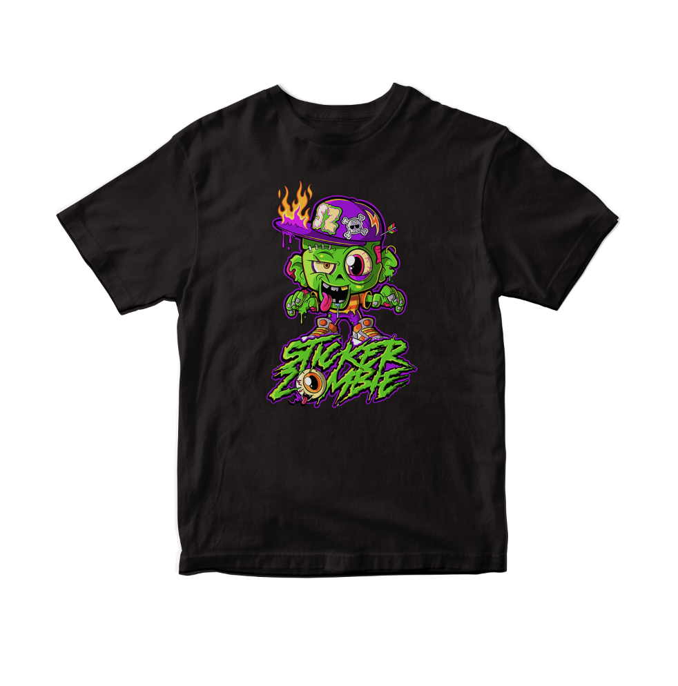 Sticker Zombie T-Shirt
