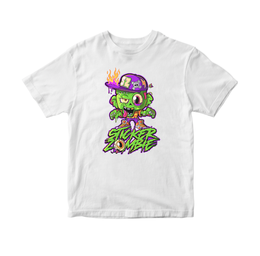 Sticker Zombie T-Shirt