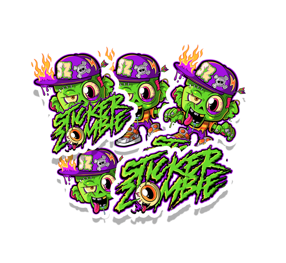 Sticker Zombie Stickers (5 pack)