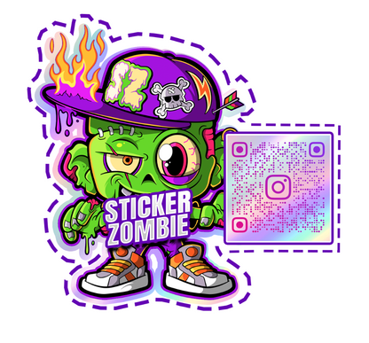 Holographic Stickers + QR code